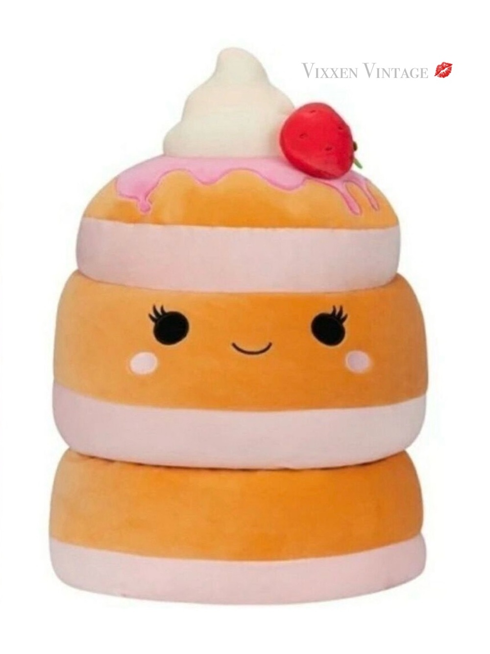 SQUISHMALLOWS 'SAWTELLE STRAWBERRY SHORTCAKE PANCAKE' JUMBO 20" PLUSH TOY